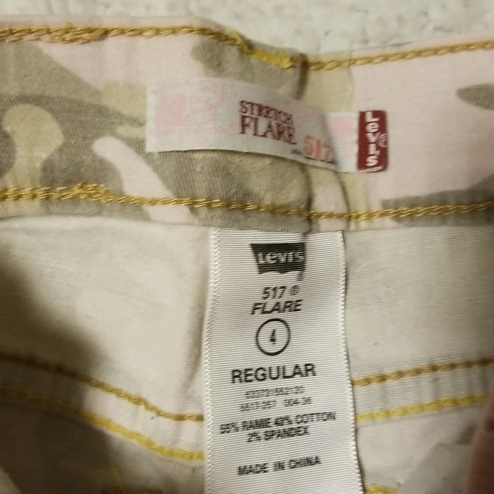 Levi's Girl's Stretch Flare Camo Jeans
